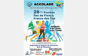 Foulées île de France Vincennes 7 juillet 2024